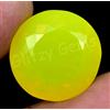 Naturale Neon Giallo Opale 20.40 KT Rotondo Certificato Non Trattato Raro Loose