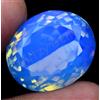 Naturale Blu Fiordaliso Opale Australiano 25.60 CT Ovale Certificato Loose Gemma