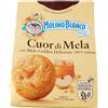 Mulino Bianco Biscotti Cuor di Mela con Mele 100% Italiane, Senza Olio di Palma, Colazione Ricca di Gusto, 300 g
