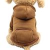 JECIKELON Fashion Focus On New Winter Dog Hoodie Sweaters with Pockets Cotton Warm Dog Clothes for Small Dogs Chihuahua Coat Clothing Puppy Cat Custume (caffè, S)