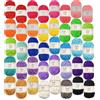 Mira Handcrafts Pacchetto Gomitoli Filo Base - 40 Matasse di Filati acrilici - Colori Assortiti - Perfetto per Qualsiasi Progetto di Uncinetto e Maglia