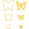 Nellie's Choice, Farfalle, 6.3 x 5.9 cm Fustelle, per Creare Biglietti, Natale, Scrapbooking, Fai da Te, DIY, Giallo, 63x59 / 41x38 / 26x24mm