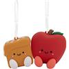 Hallmark Better Together - Set di 2 decorazioni natalizie magnetiche a forma di mela e caramello, infrangibili