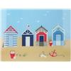Creative Tops Coastal Glass Work Surface Protector, tagliere multifunzionale in vetro temperato, tagliere con design marittimo, 40 x 30 cm