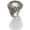Giovanni Raspini / Perlage / anello Maui grande / argento, madreperla e quarzo idrotermale - 10318