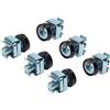 PremiumCord Kit di Montaggio Rack, 50 Viti M6, 50 Dado, 50 Dischi in plastica