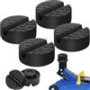 IATAHI Tampone in Gomma per Cric,4pcs Tamponi per Ponte Sollevatore Auto,Scanalato Telaio Gomma Jack Pad,Cuscino Auto Universale,Sollevatore Auto Ponte
