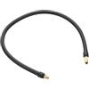 Motoforti Tubo Di Prolunga Adattatore Per Valvola Pneumatico 60cm | Nero E Oro, Gomma E Metallo, Connettore Rapido, Filettatura M8x0.8, Diametro 10mm, Per Valvola Standard, Senza Perdite
