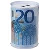 MIKI-Z Creativo Euro Dollaro Cilindro Metallo Salvadanaio Risparmio Salvadanaio Decorazione per la casa