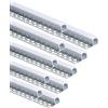 Besseto Profilo per piastrelle a LED, 3,3 FT/1 m, in gesso, striscia LED, profilo in alluminio, con diffusore lattiginoso e tappi terminali