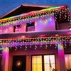BrizLabs Luci di Natale da Esterno Cascata, 35M 1000 LED Tenda Luminosa Esterno Impermeabile 8 Modalità Stringa Luci con Spina per Finestre, Balcone, Tetto, Giardin, Fest, Colorato