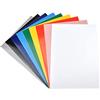 EVG 30 fogli A4 colorati in vinile, colori misti, vinile permanente, impermeabili, autoadesivi, opachi/lucidi, stampabili a laser, adatti per macchine da taglio