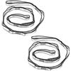 PATIKIL Cinghie a Catena a Margherita, 2pz Cinghia a Catena in Nylon Regolabile Cinghia Arrampicata Resistente con 8 Loop per Altalena Amaca Yoga Aereo, tonalità Argento