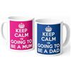 GrassVillage Keep Calm I'm Going to be a DAD/MUM Set of Two Mug Cup by GrassVillageTM