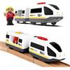 Cylora Treno Elettrico per Bambini, Locomotiva con Suono e Luce a Batteria (Connessione Magnetica), Auto Giocattolo educativo Regali Bambini, Treno Giocattolo compatibile con Thomas, Brio