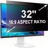 RUORD Pellicola Privacy 32 Pollici 16:9 (70.8x39.8cm) Monitor - Filtro Privacy Schermo Luce Blu & Anti-Riflesso, Rimovibile | Filtro Privacy per schermi PC Piatti e curvi