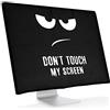kwmobile 27-28 monitor Cover - Protezione Monitor PC Antipolvere Schermo Computer - Custodia Protettiva Don't touch my Screen