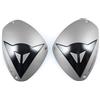Dainese - Dets Aluminum Knee Plates, Protezioni Ginocchia Moto in Alluminio, Protezioni di Ricambio per Tuta Moto, Unisex, Alluminio/Nero, N