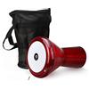 VD VATAN since 1975 VD vatan Darbuka 2025 - Tamburo a percussione in alluminio pressofuso per bambini, effetto perlato, colore: Rosso