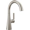 Delta Faucet Rubinetto a barra in nichel spazzolato, Rubinetto per lavello a barra Nichel spazzolato a foro singolo, Rubinetti per bar bagnato, Rubinetto per lavello da cucina, Rubinetto per lavabo da