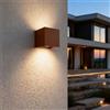 Applique LED Cubo 12W Bidirezionale Corten IP65 CCT OSRAM Chip LED