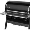 Weber SmokeFire EX6 / EPX6 tavolino Frontale/Ribaltabile, Superficie di appoggio aggiuntiva per Alimenti, Montaggio Semplice - Argento (7003)