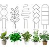 Lostwry Griglia per piante rampicanti, 5 pezzi, traliccio per piante, traliccio per piante da interno, filo metallico, traliccio da giardino, piccolo traliccio per piante d'appartamento, decorazione