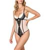 Goldenpoint Donna Body Imbottito con Ferretto Liquorice in Mesh e Pizzo