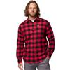 Columbia Camicia a Maniche Lunghe da Uomo in Flanella Cornell Woods, Verde sfumato Bufalo, S