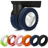 XYOFUN Copertura protettiva vano bagagli, copriruota bagagli, protezione ruote viaggio livello 8, anti polvere graffi, riduzione rumore, Blu scuro, 2.16