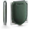VULKIT Portabanconote Magnetico Slim in Vera Pelle Portacarte di Credito Porta banconote, Potente Magnete Contiene 20 x Banconote Piegate