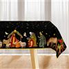 Yarcooly Tovaglia per presepe di Natale, decorazione per la tavola religiosa, per Natale, Capodanno, Natale, decorazione per feste in casa