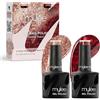 Mylee Set Smalto Gel Semipermanente 2x8ml [Festive Feast] - UV/LED Nail Art Manicure Pedicure, Lunga Durata, per Uso Professionale e Domestico - Vegan & Cruelty Free
