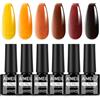 AIMEILI Smalto Gel Gelatina Semipermanente Jelly Gel Polish 5 ml,SET6-98