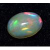 1.00 CT Naturale Etiope Fuoco Opale Giallastro Gioco Di Colore Cabo Certificato