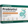 Vitastrong. Fermenti Lattici Probiotici Vitastrong Vegani, Formula Multiceppo con Batteri Vivi, Inulina e Lactobacillus Plantarum, Capsule Gatroresistenti, Qualità Premium, Testato in Laboratorio, Senza Glutine