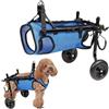 KMQRDZi Sedia a rotelle per zampe posteriori, sedia a rotelle a due ruote, taglia M, tutore regolabile per gamba del cane e supporto per anca per gamba posteriore, arti posteriori disabili, artrite