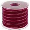 POFET Rotolo con Nastro in Velluto, Lungo 18,3 m e Largo 10 mm, per Il Fai da Te, Decorazioni, Colore: Viola