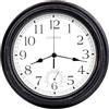 Crosstime Orologio da parete impermeabile con termometro, per interni ed esterni, 40 cm, per giardino, patio, piscina, soggiorno, colore: bronzo