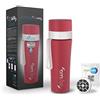 Laica myLAICA Borraccia Filtrante Acqua - 1 Filtro FAST DISK, 0,55L, Rossa | Filtrazione istantanea, riduce il cloro, mantiene i sali minerali, chiusura ermetica, acciaio inossidabile, Made in Italy