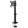 DIGITUS Supporto per monitor - Supporto a colonna - Montaggio singolo - Fisso - Fino a 8 kg per monitor - 15-32 pollici - VESA 75 / 100 - Gestione dei cavi - Nero