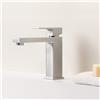 Mariner Quadra rubinetto lavabo, QUA0053-CS+WLS4201-CS, Quadra cromo spazzolato [Rubinetteria Bagno > Rubinetteria Lavabo]