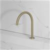 neoro bocca lavabo in acciaio inox, montaggio su mensola:, BN0773BC, F; FC champagne spazzolato [Rubinetteria Bagno > Rubinetteria Lavabo]