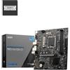 MSI MB MSI PRO H610M-G LGA1700 2xDDR5DC-5600 1xHDMI 1xDP VGA 1xPCIe4.0x16 1xM.2 4xSata3 LAN USB3.2 mATX - PRO H610M-G DDR5