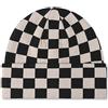 LumiSyne Berretto in Maglia per Uomo Donna Motivo Scacchiera Quadri Doppio Uso Berretto con Risvolto e Berretto Slouch Beanie Tessuto Doppio Strato Elasticizzato Caldo Cappello Invernale Baggy Beanie