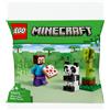 LEGO Minecraft 30672 Polybag Steve e Baby Panda