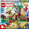 LEGO MARVEL 11200 Battaglia con il raptor al quartier generale sull'albero di Spider-man e Gobby
