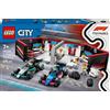 LEGO City 60444 Garage con monoposto Mercedes-AMG e Alpine F1®