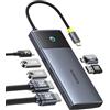 Baseus Adattatore 7 in 1 USB C Hub Dual HDMI per MacOS con 2 HDMI, 10 Gbps USB-A e C, 2 USB-A 3.0, 100 W PD, Docking Station per Laptop MacBook Pro Air M1 M2 M3
