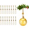 Yvttve Ganci per palline di natale, Ganci antiscivolo per decorazioni albero di natale, Pesanti ganci per gli ornamenti dell'albero di natale per piccoli e grandi ornamenti (Oro, 48 unità‌)
